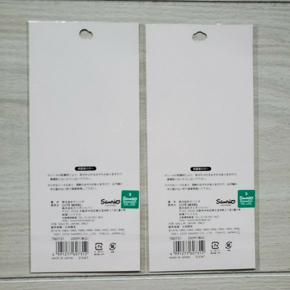 Sanrio Stickers (2) Made in Japan Kitty Melody Twin Stars Badtz Pompom Pekkle - Picture 4 of 5